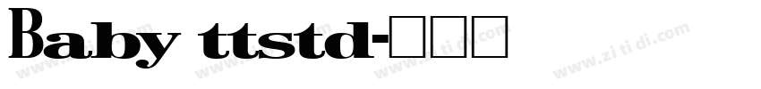 Baby ttstd字体转换